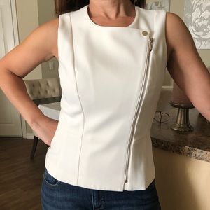 White House Black Market sleeveless white top